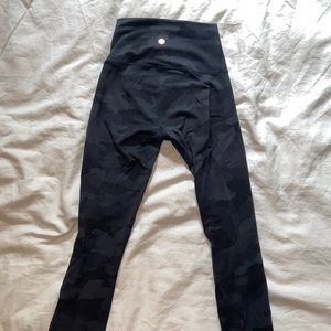 LULULEMON wunder under legging in black/grey camo
